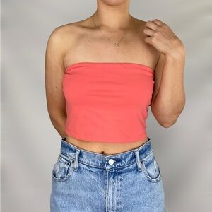 SUSANA MONACO Tube Top In Knockout Pink Stretchy Thick Casual Going Out‎ Size Xl